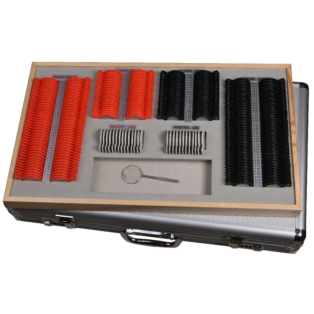 Пробный набор линз плюс пробная рамка оптометрическое оборудование для