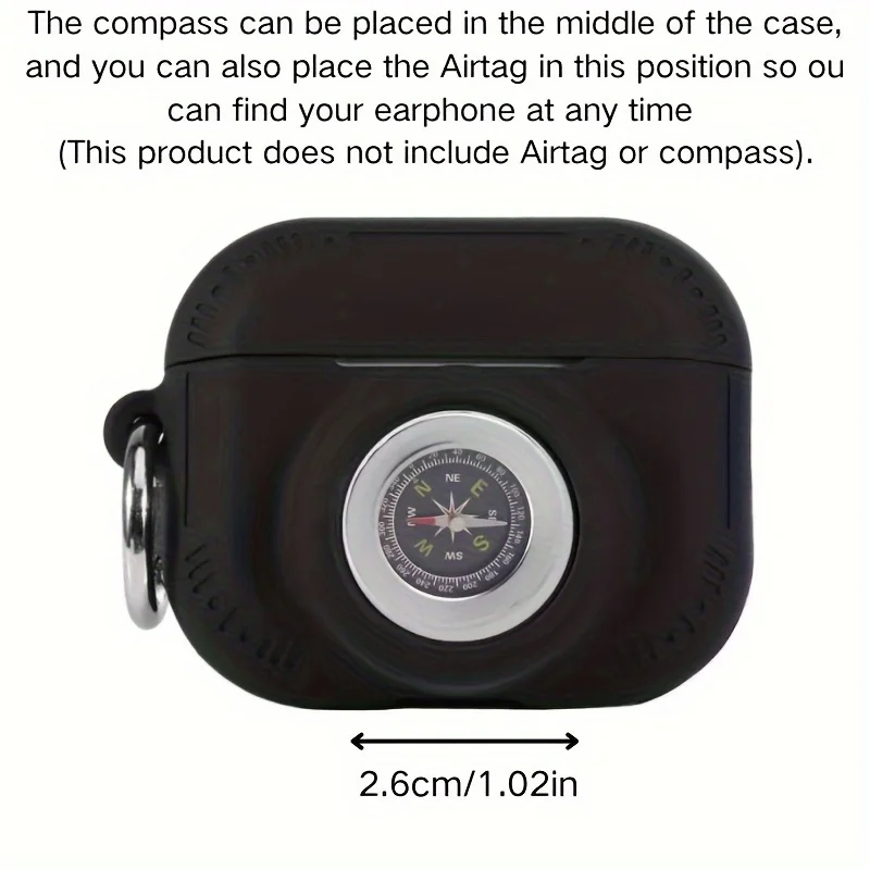 Силиконовый чехол для Airpods Pro 2/Airtag 2 в 1