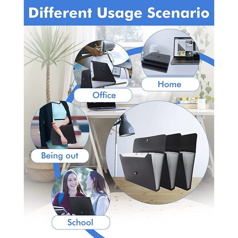 3 удлинительных папки 13 карманов и 7 для хранения файлов папка гармошкой формата