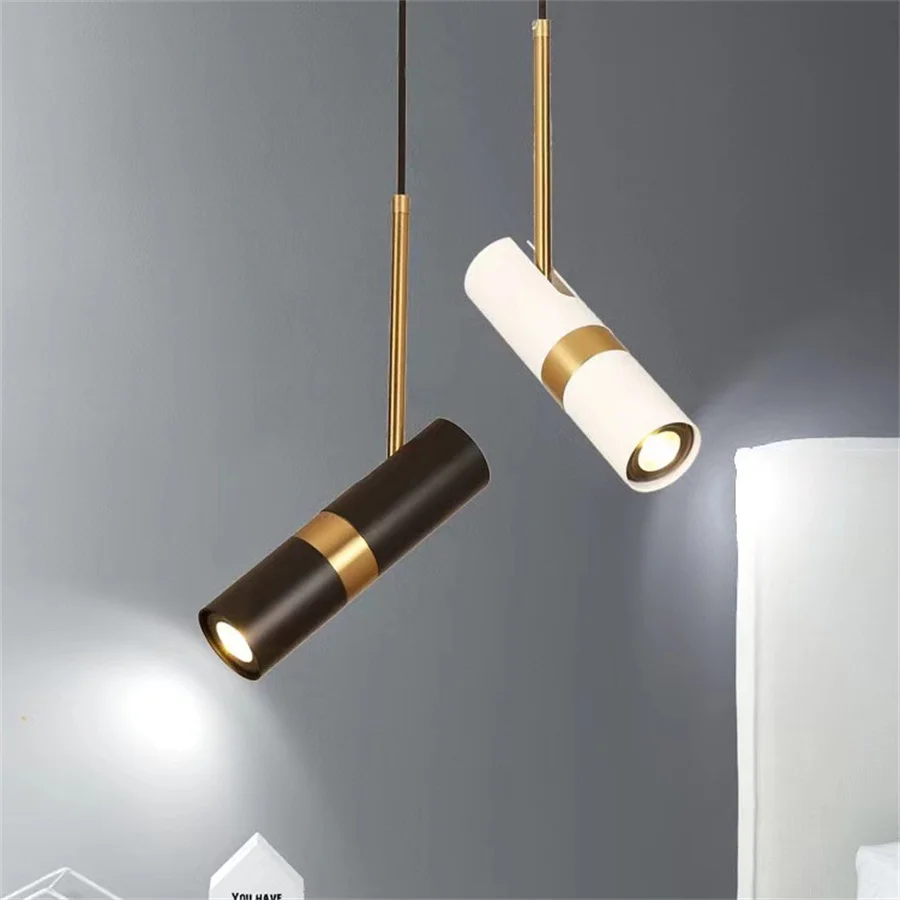 

Modern GU10 Adjustable Pendant Lamp Droplight Cafe Restaurant Bar Table Hanging Light Dining Living Room Suspension Spotlight