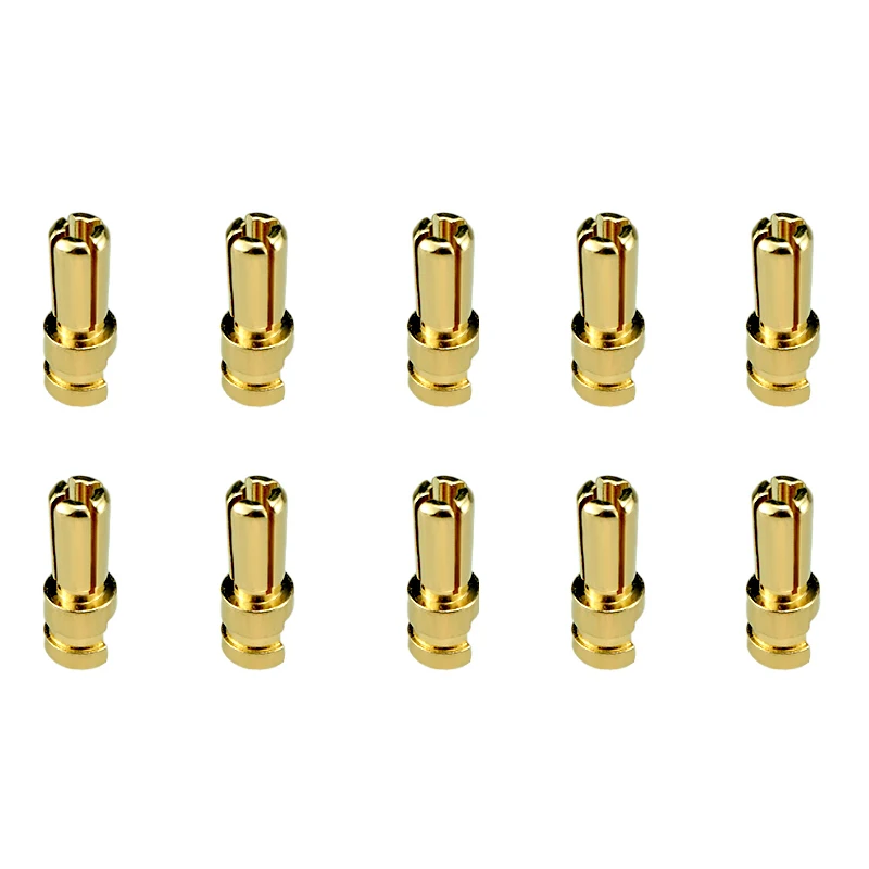 10 шт. позолоченные штекеры для мотора 3 5 мм 4 0