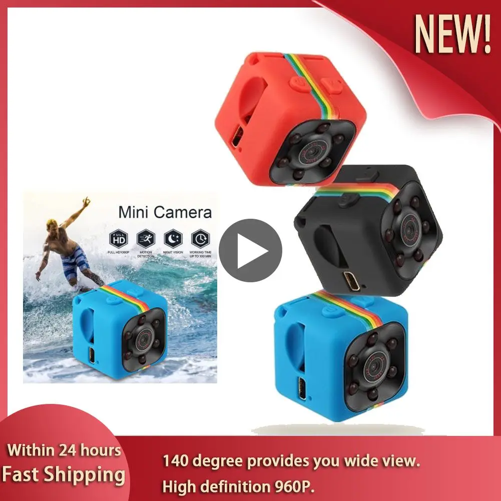 Цифровая мини-камера SQ11 с датчиком движения, HD 960P, ночное видение