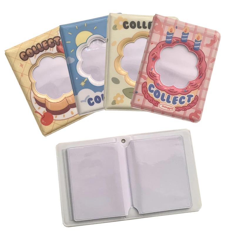 

New Flower Hollow Out Cover Photocard Holder 3inch Kpop Photo Album Storage Book Cute Grils Card Holder Book Stationary