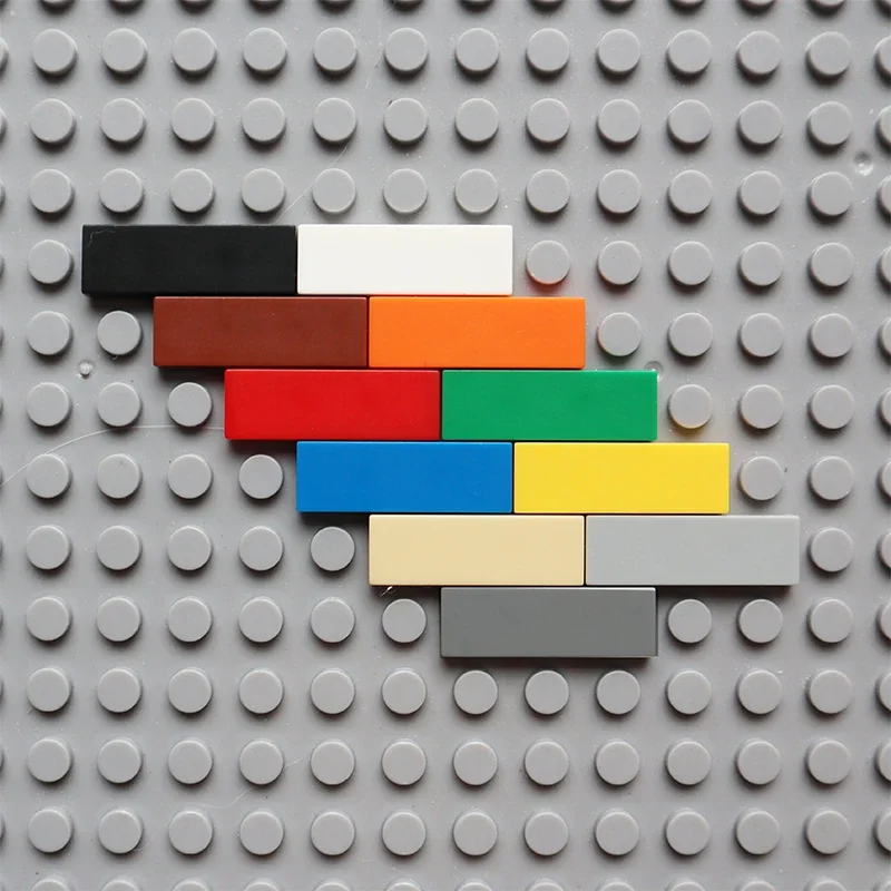 100 шт. 63864 размер 1x3 кирпичи плоская плитка MOC собирайте частицы гладкие 1*3