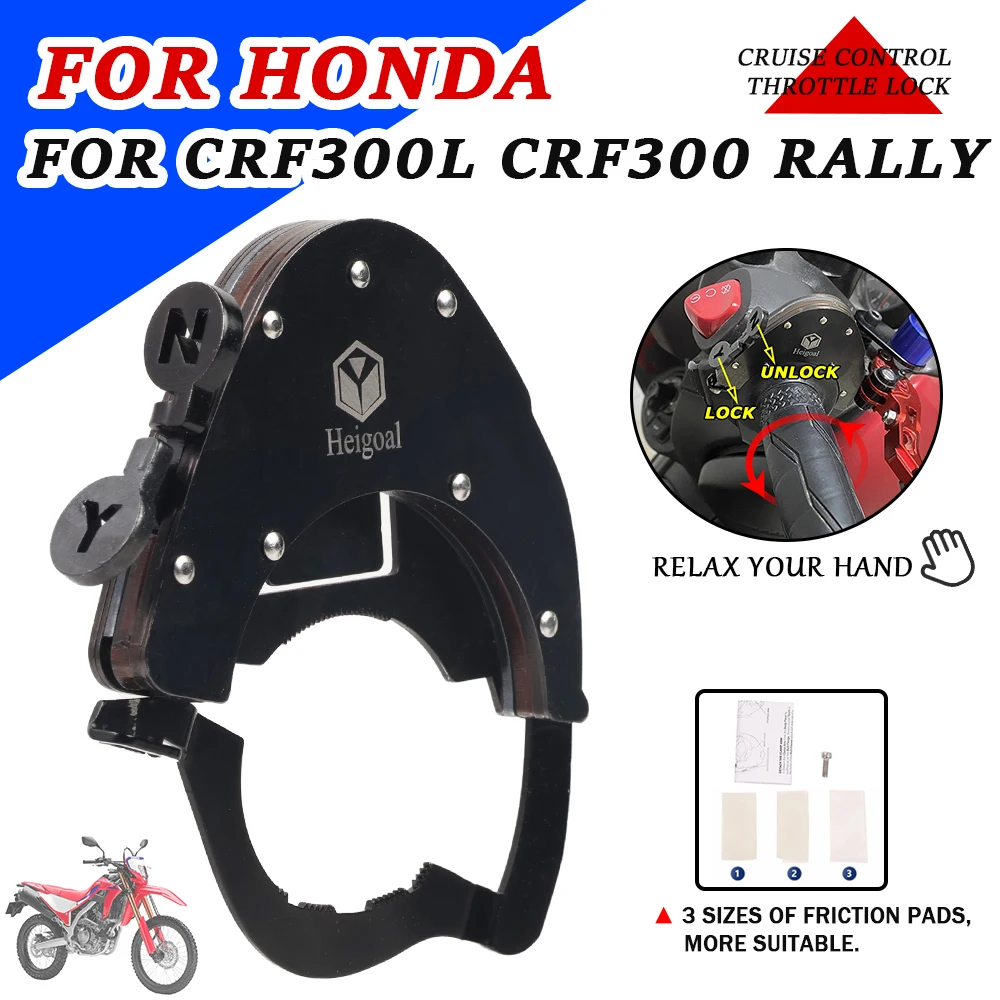 

Motorcycle Accessories Cruise Control Throttle Lock Assist Handlebar For Honda CRF300 Rally CRF300L CRF 300 L 300L 2021 2022
