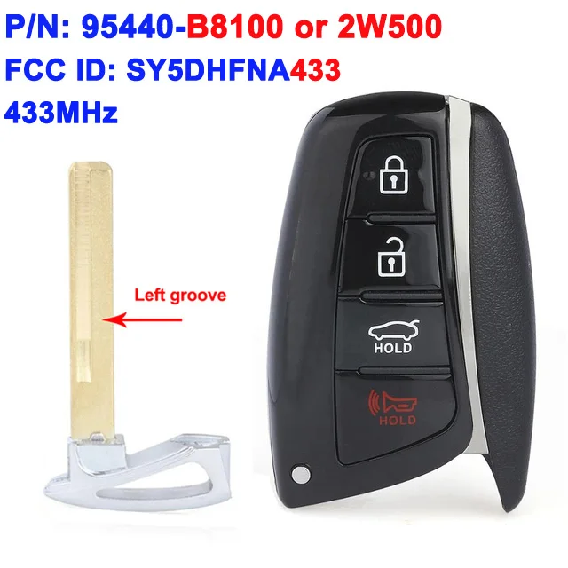 

95440-4Z200 SY5DMFNA04 для Hyundai Santa Fe 2013 2014 2015 2016 2017 2018 95440-2W500 95440-B8100 умный дистанционный ключ 95440-3V022