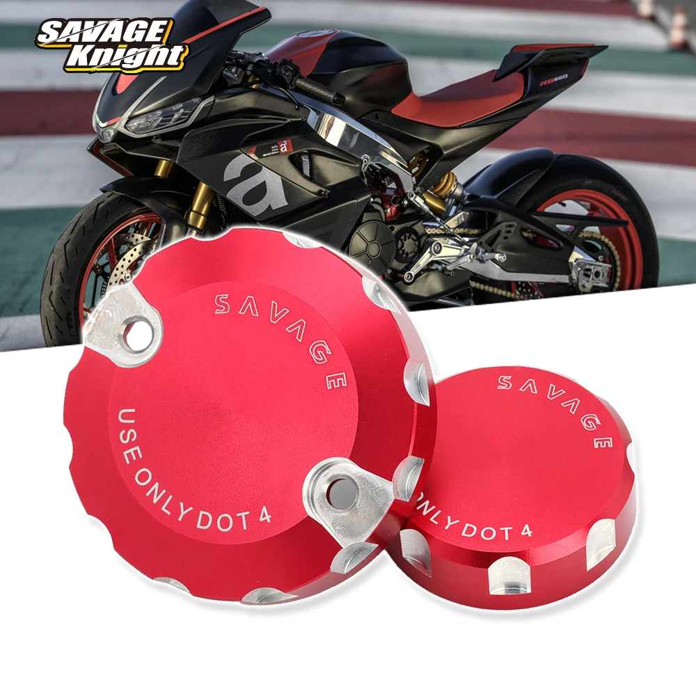 

For Aprilia RSV4 R RR RF TUONO V4 1100/RR/Factory Front Rear Brake Reservoir Cover Motorcycle RS Tuono 660 Fluid Oil Pump Cap