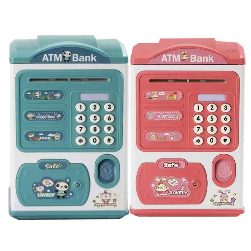 

Savings Box Automatic Electric Coin Bank Money Bank With Password Savings Bank For Kids Large Capacity Coin Bank With Bill Slot