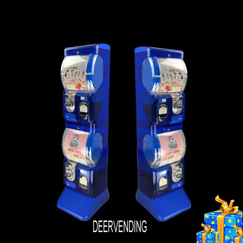 Прозрачная механическая капсульная игрушка Gacha, торговый автомат, детская игра с монетоприемником и металлической модель жетона, изготовленная из пластика (art.: 3920d2ac02071) - 3920d2ac02071
