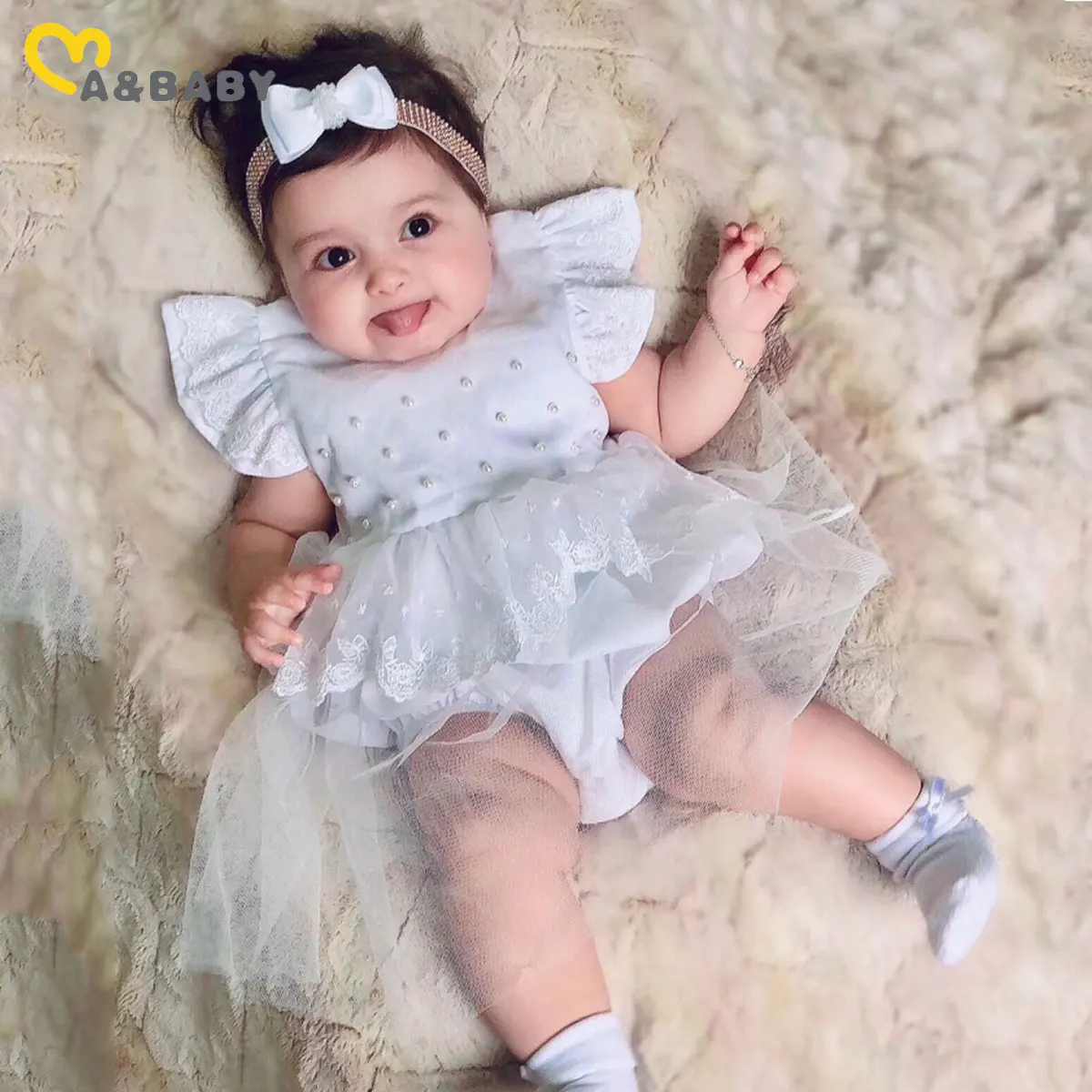 

Ma&Baby 0-18M Newborn Infant Baby Girls Romper Lace Tulle Tutu Jumpsuit Princess Playsuit Overalls Summer Costumes D01