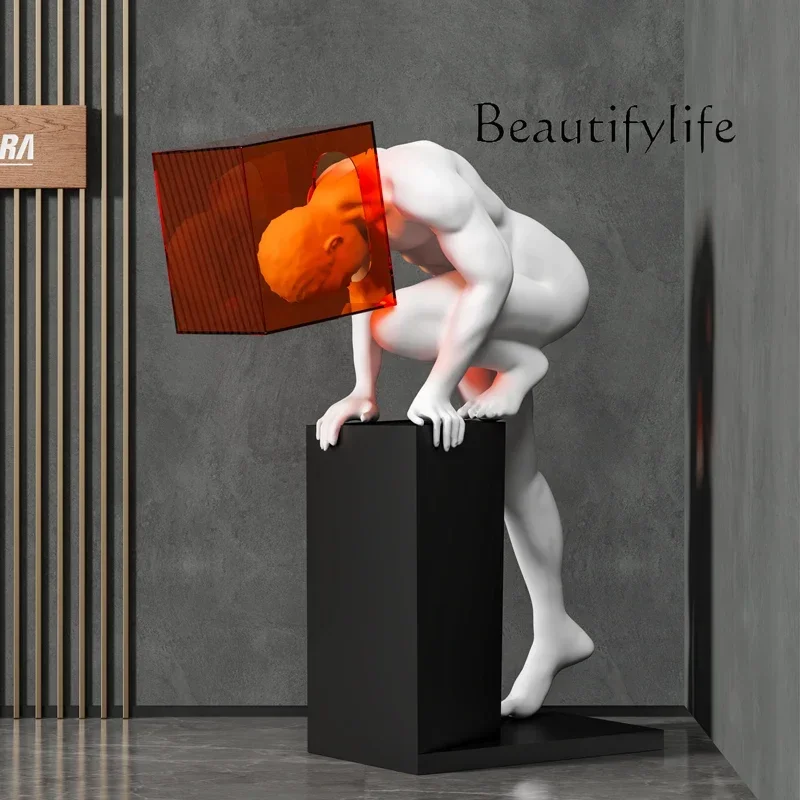 Современная скульптура абстрактное искусство маска фигура орнамент светлый