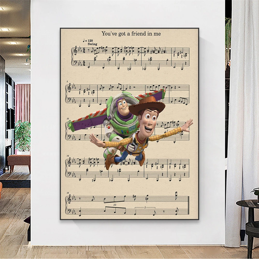 Disney История игрушек плакат художественного фильма Вуди и БУЗ художественный