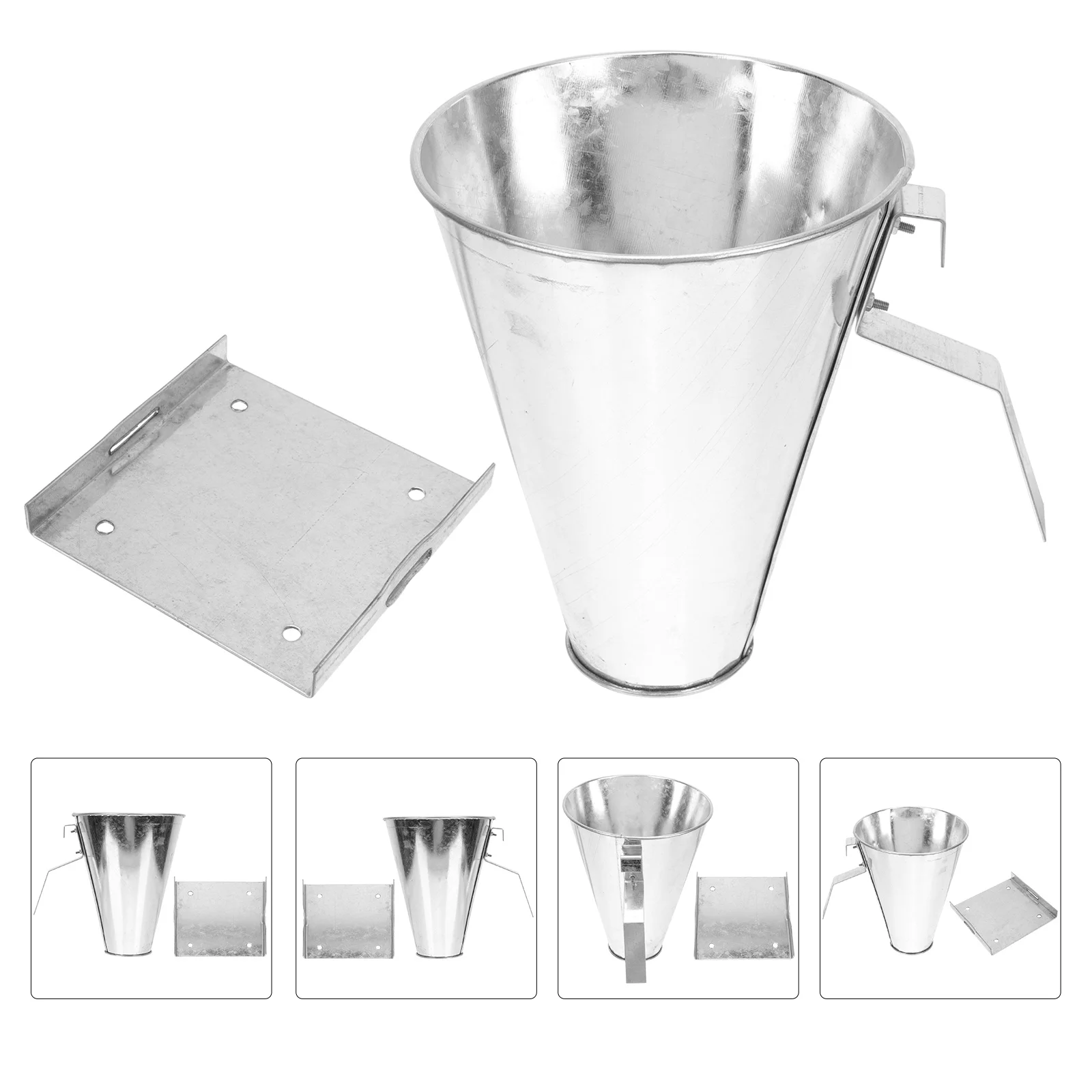 

1pc Cone-shaped Funnel Stainless Steel Geese Livestock Bloodletting Tool