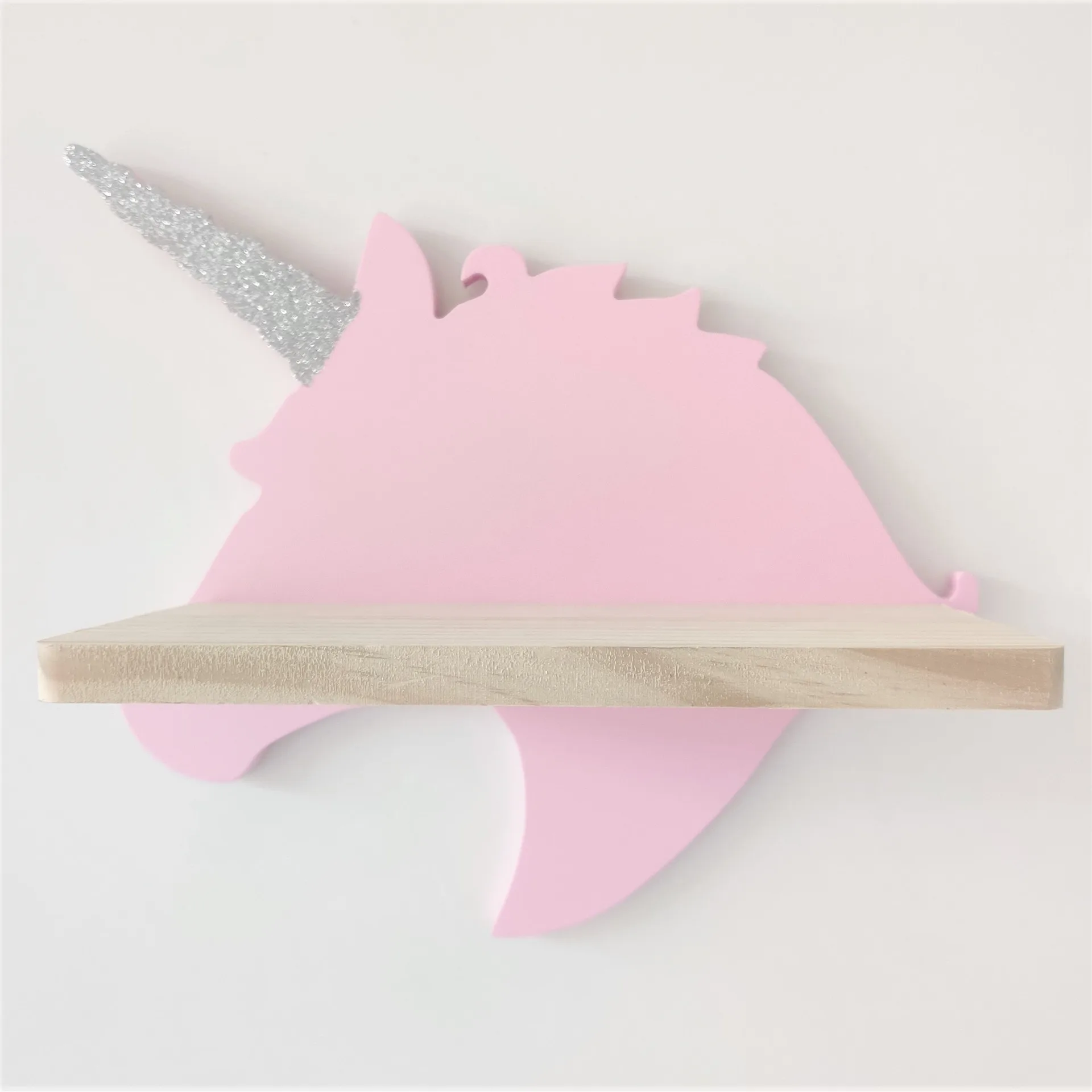 

Nordic Creative Cartoon Flamingbird Solid Wood Shelf Children's Room Home Decoration Storage Shelf Background Wall Sundry Shelf