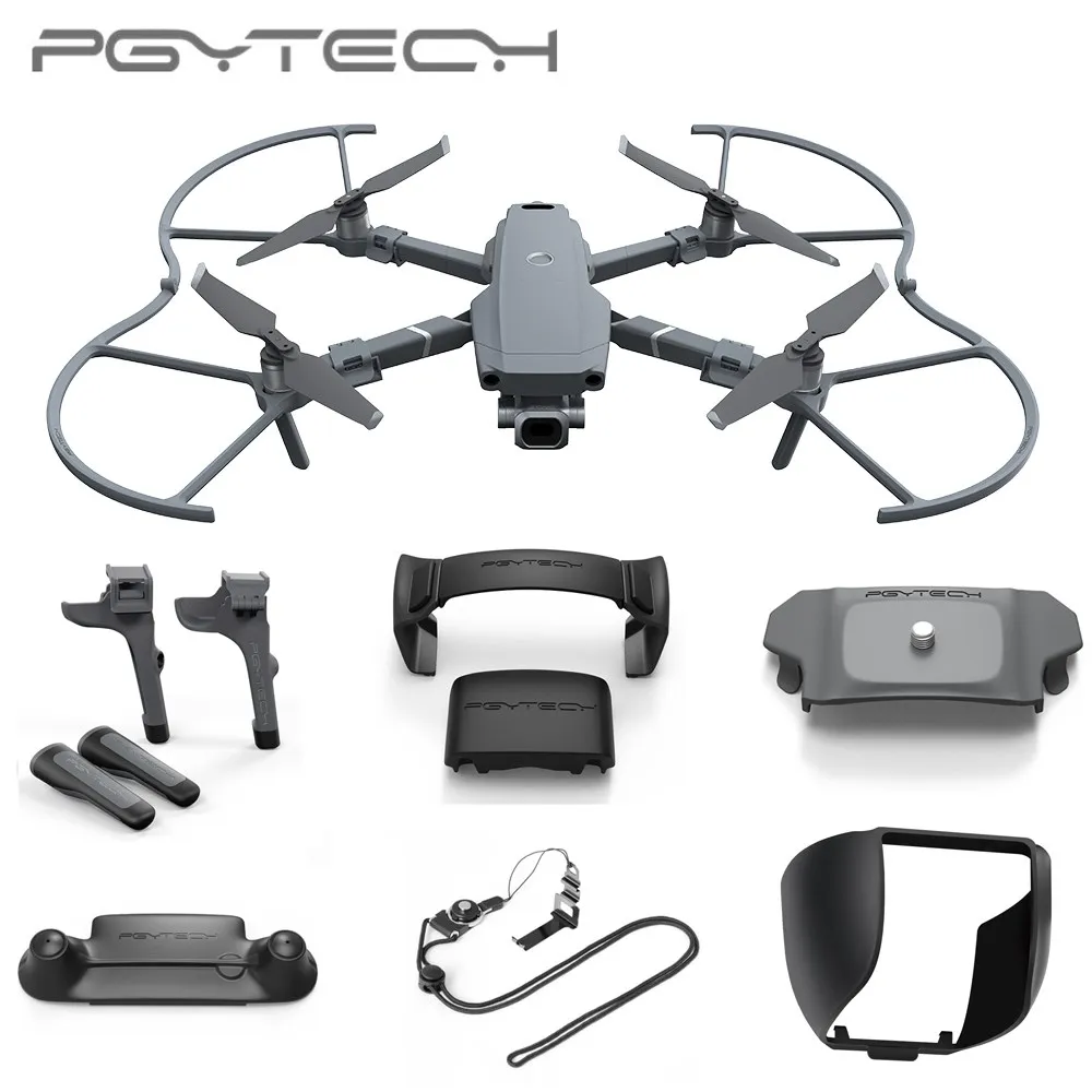 

PGYTECH For DJI Mavic 2 Pro LED Landing Gear Extension Propellers Motor Holder Fixator Remote Control Guard Lens Hood