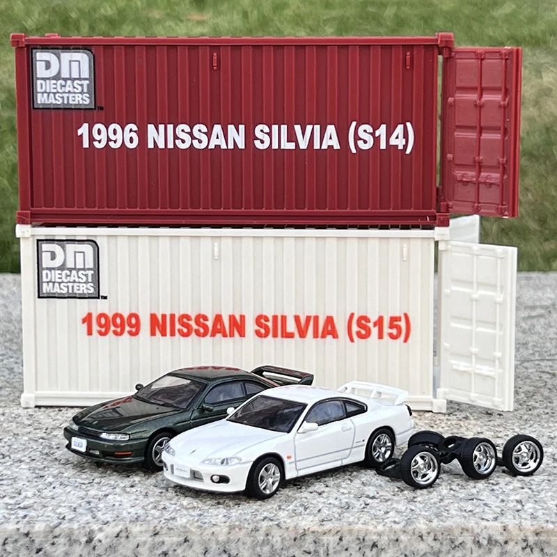 

Container DieCast Master Nissan 1:64 Silvia S14 S15 Alloy Car Model