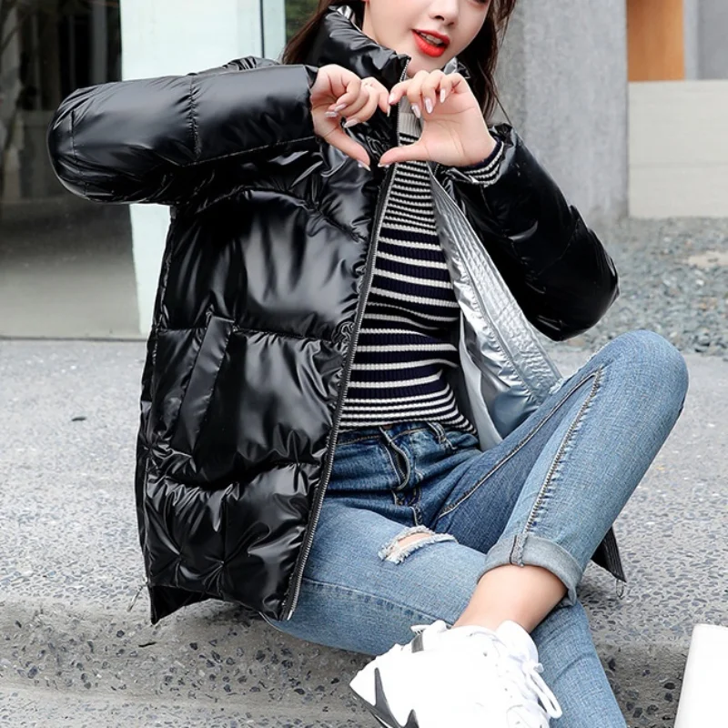 

Cotton Winter Coat for Women, Warm Jacket, Casual, Korean Style