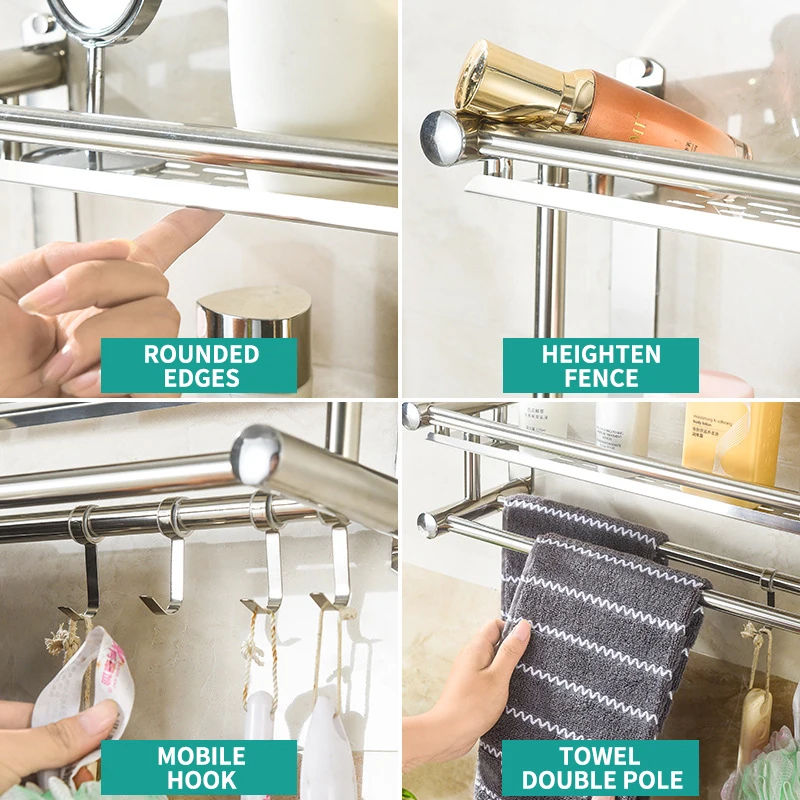 Настенный держатель для полотенец из нержавеющей стали | Дом и сад