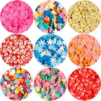 1000pcslot loose beads pieces soft clay mixed color accessories for diy bracelet necklaces charm beauty gift party handmade