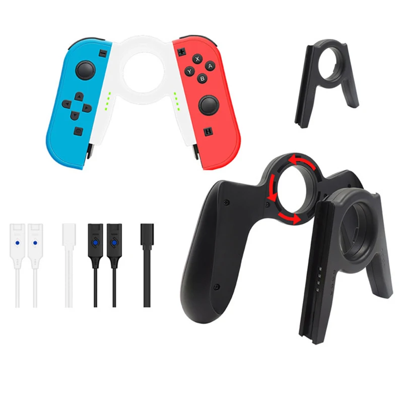 Controller Left & Right Charging Grip V-Shaped Wireless Game Handle Compatible for Nintendo Switch Joy-con,Charge While Play