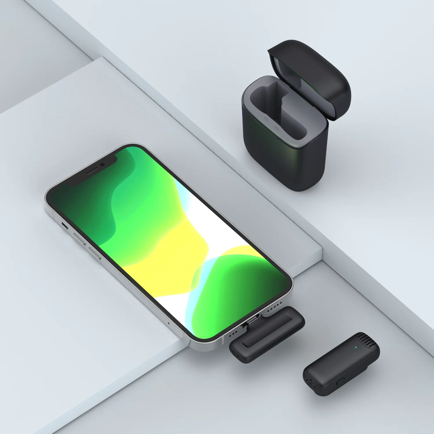 Беспроводной петличный микрофон с шумоподавлением для прямого эфира интервью