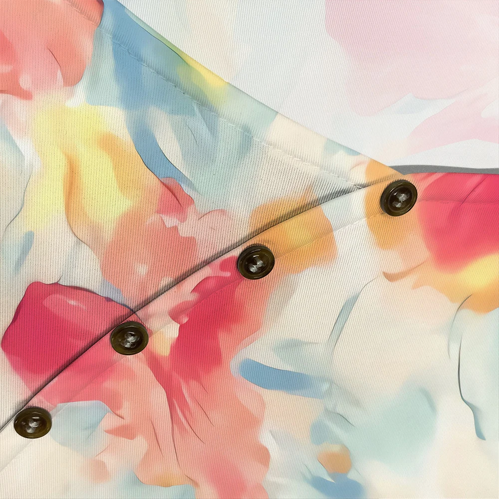 CLOOCL женская футболка со средним рукавом футболки с акварельным большим