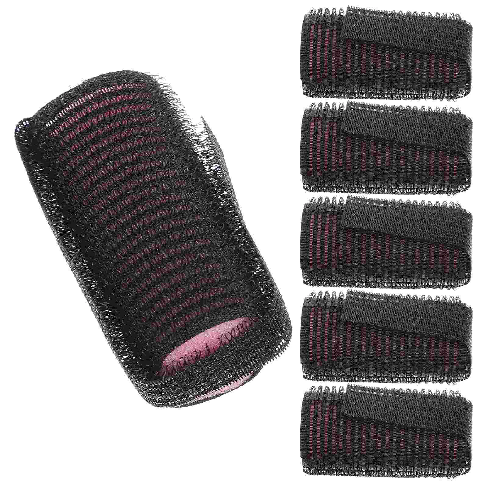 

6 Pcs Salon Hair Roller Self-adhesive Curler Hairdressing Curlers Bangs Styling Grip Wrap Foam Rollers Diy Curly Hairstyle