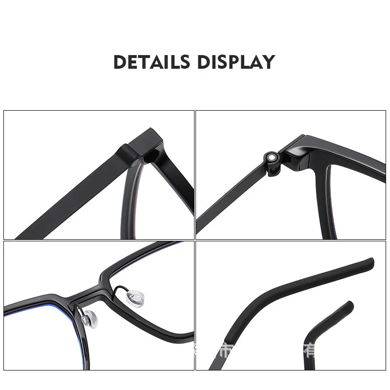 Мужские винтажные очки в оправе из титана и ацетата