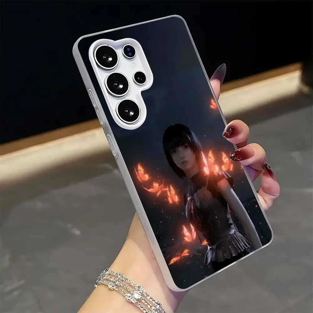 Фото Чехол для телефона Butterfly F-Fatales Frame Game Crimson для Samsung S26 S25 S24 S23 S22 S21 FE Plus Ultra, силиконовый чехол-желе 2-в-1 №3