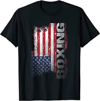 usa flag boxing t shirt boxer tee gift fashion boxing summer cotton o neck shirt