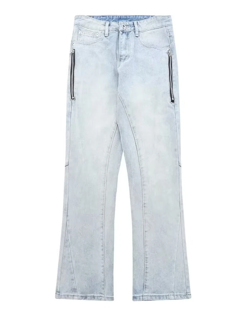 Soft Jeans for Men Pants Solid Color Loose Jeans Baggy Denim Pants for Men Stretch Wode Leg Long Trousers Men Jeans Baggy Jeans