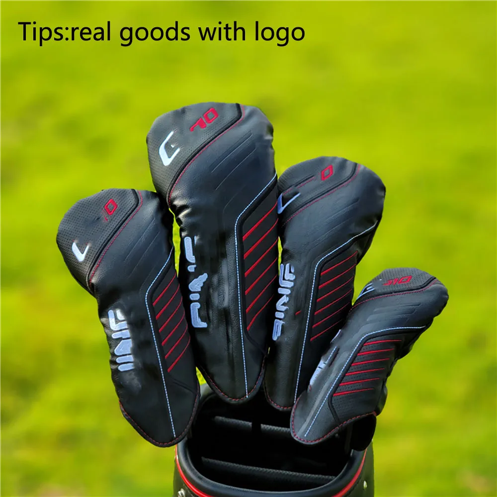 

Головные уборы для гольф-Вуда, чехлы для водителей, набор для тренировок 135H, металлические головки, ПУ нейлоновая кожа, водонепроницаемые и ...