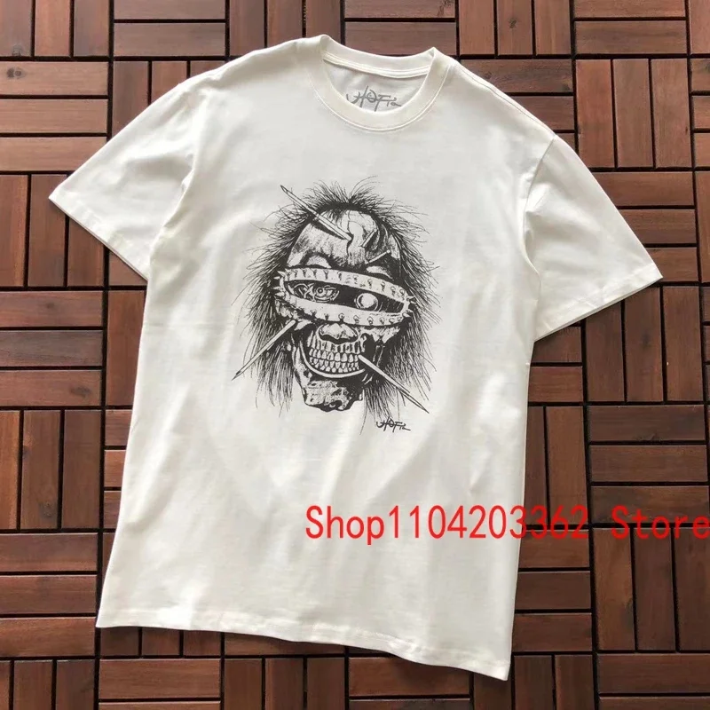 Высококачественная футболка CACTUS JACK креативная индивидуальная маска с принтом