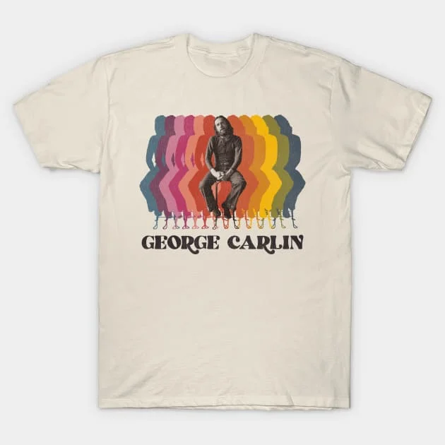 Футболка в стиле ретро George Carlin футболки большого размера для мужчин и женщин