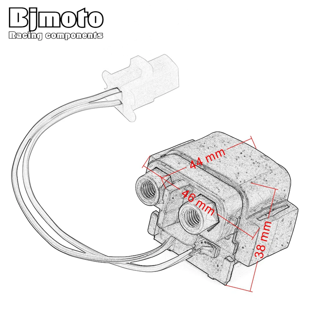 Solenoid Ignition Switch Starting Relay Fit For Yamaha YFM 125 GB GD GT GV GW GX GY GZ Grizzly # AE02W # 350 XS Warrior # 3GD # images - 6