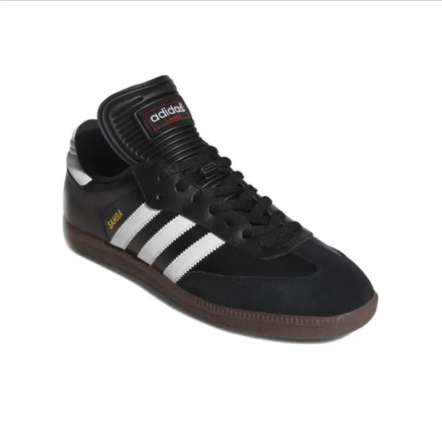 adidas originals Samba Classic leather trendcasual non-slip wearable low-top sneakers men's black and white