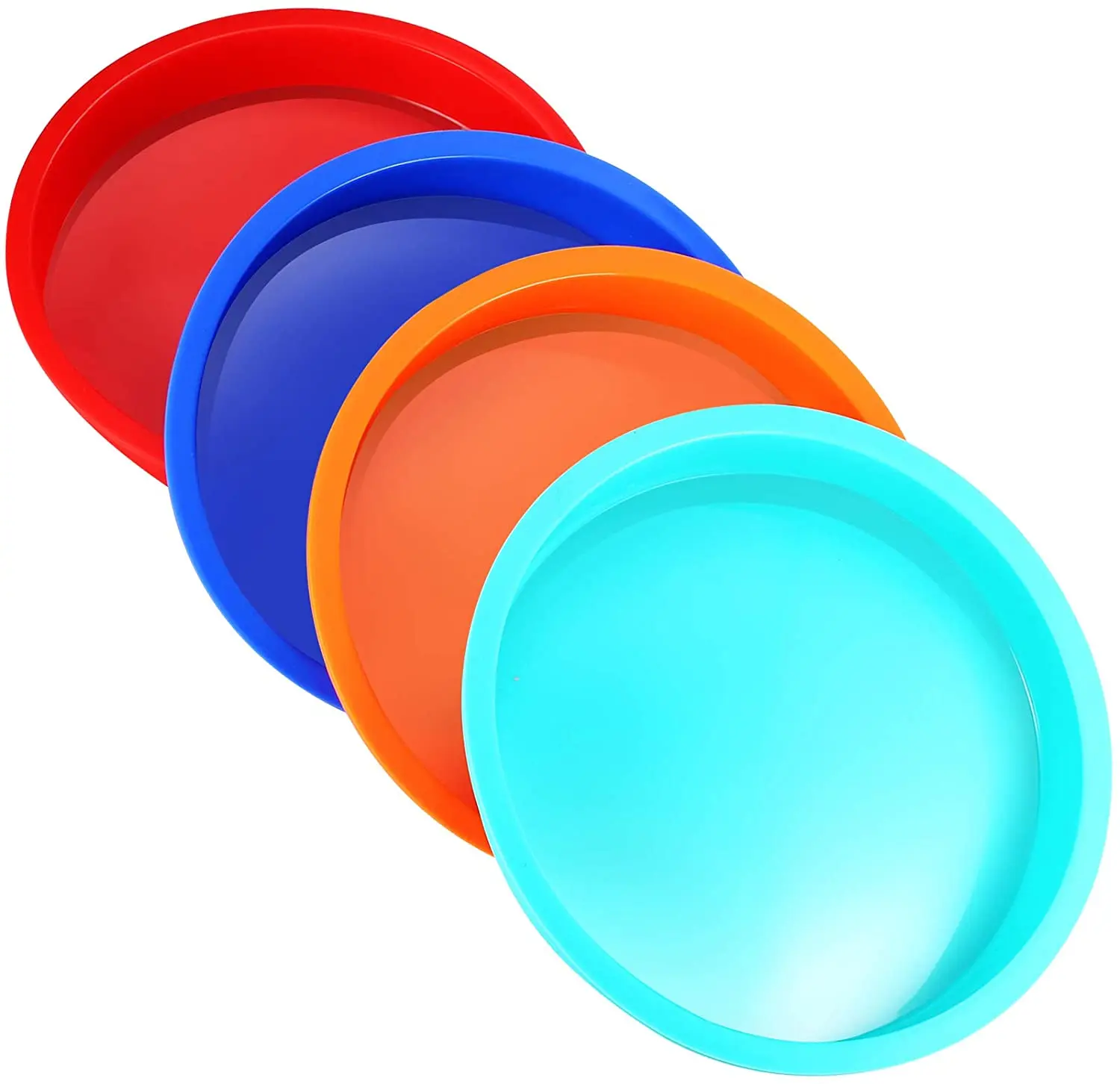 

6 inch silicone cake pan revo round rainbow layer cake molds nonstick quick release baking pans for vegetable pancakes pizza tac