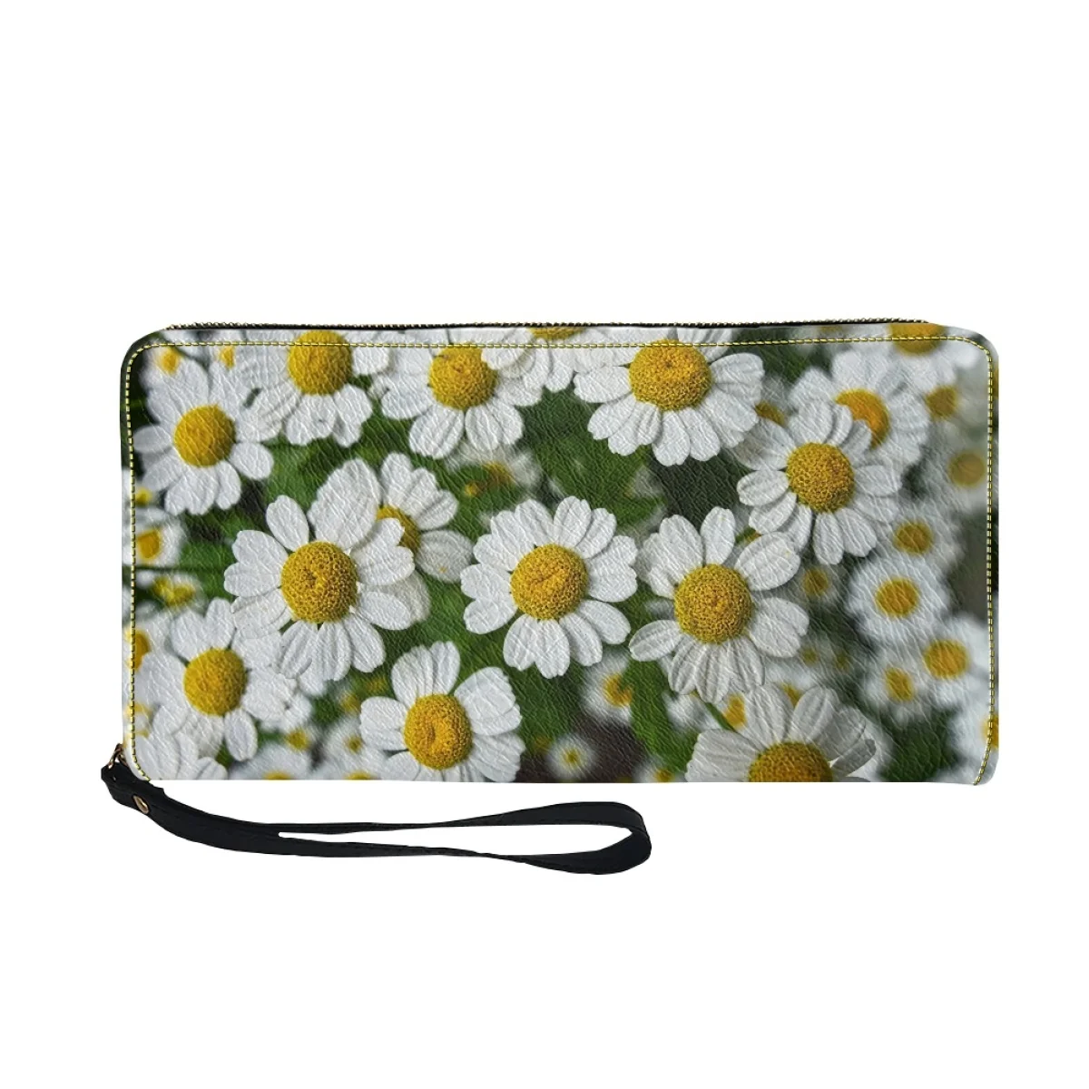

Coloranimal Daisy Purple Morning Glory Chrysanthemum Floral Ladies Cute Portable Multi-Card Bag Travel Waterproof Zipper Wallet