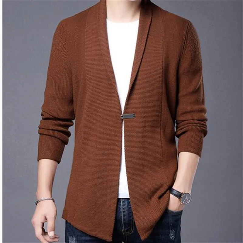 Top Quality New Streetwear Brand Fashion Woolen Slim Knit Cardigan Men Japanese Sweater Casual Coats Jacket Mens Clothes 2023