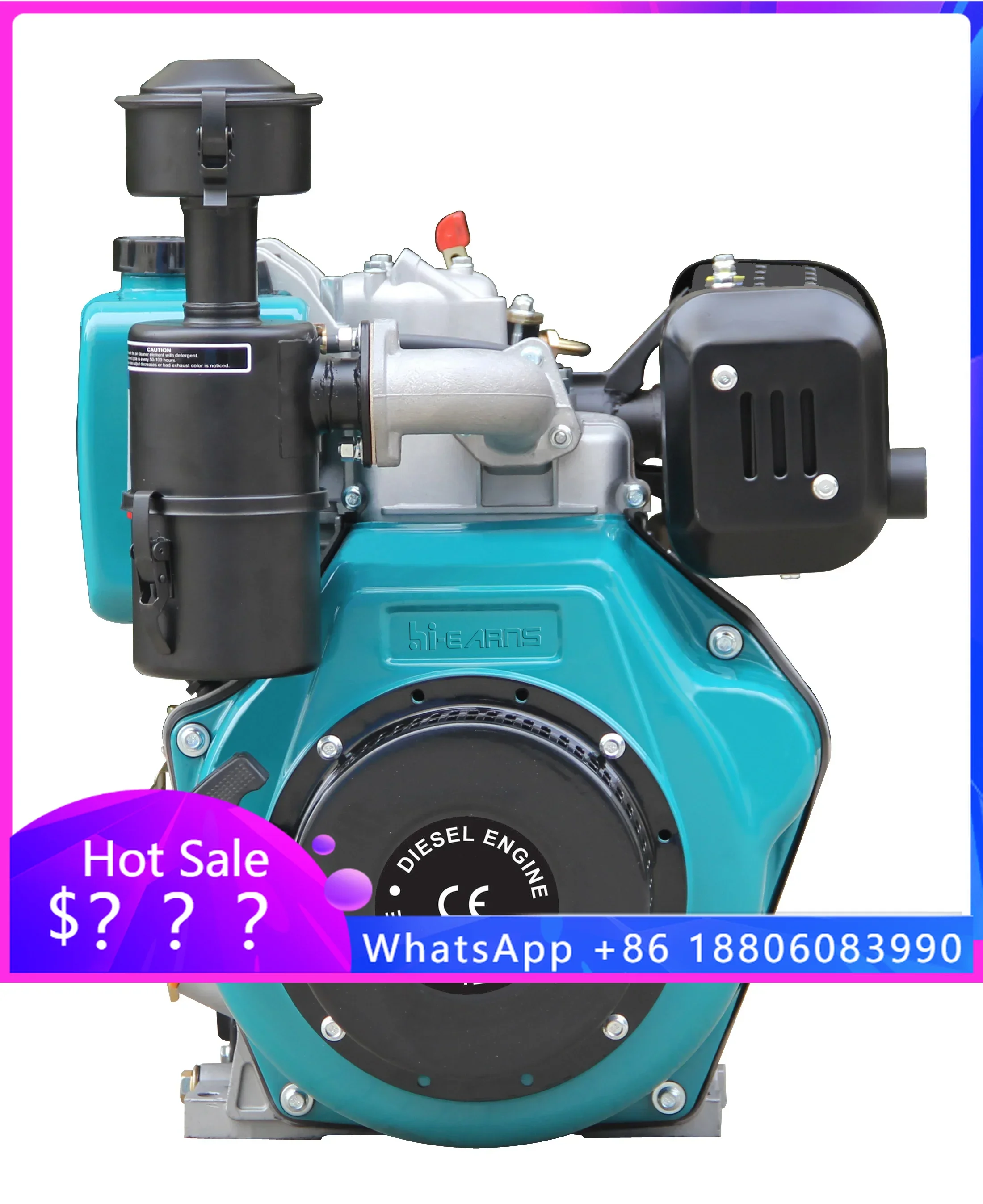 zevarns Spline shaft die-sel двигатель с воздушным охлаждением 12h·p PTO модель в итальянском