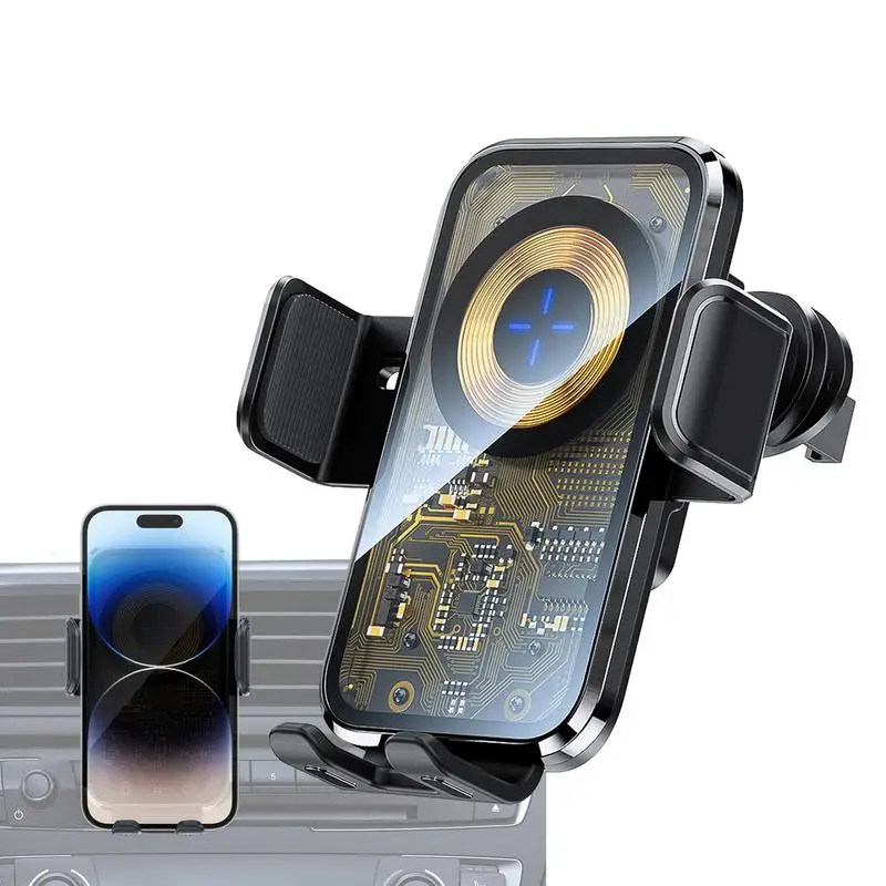Держатель для телефона автомобильное беспроводное зарядное устройство 15 Вт супер магнитное крепление на вентиляционное отверстие зарядный кронштейн для смартфона Type-C для Samsungs Xiaomii