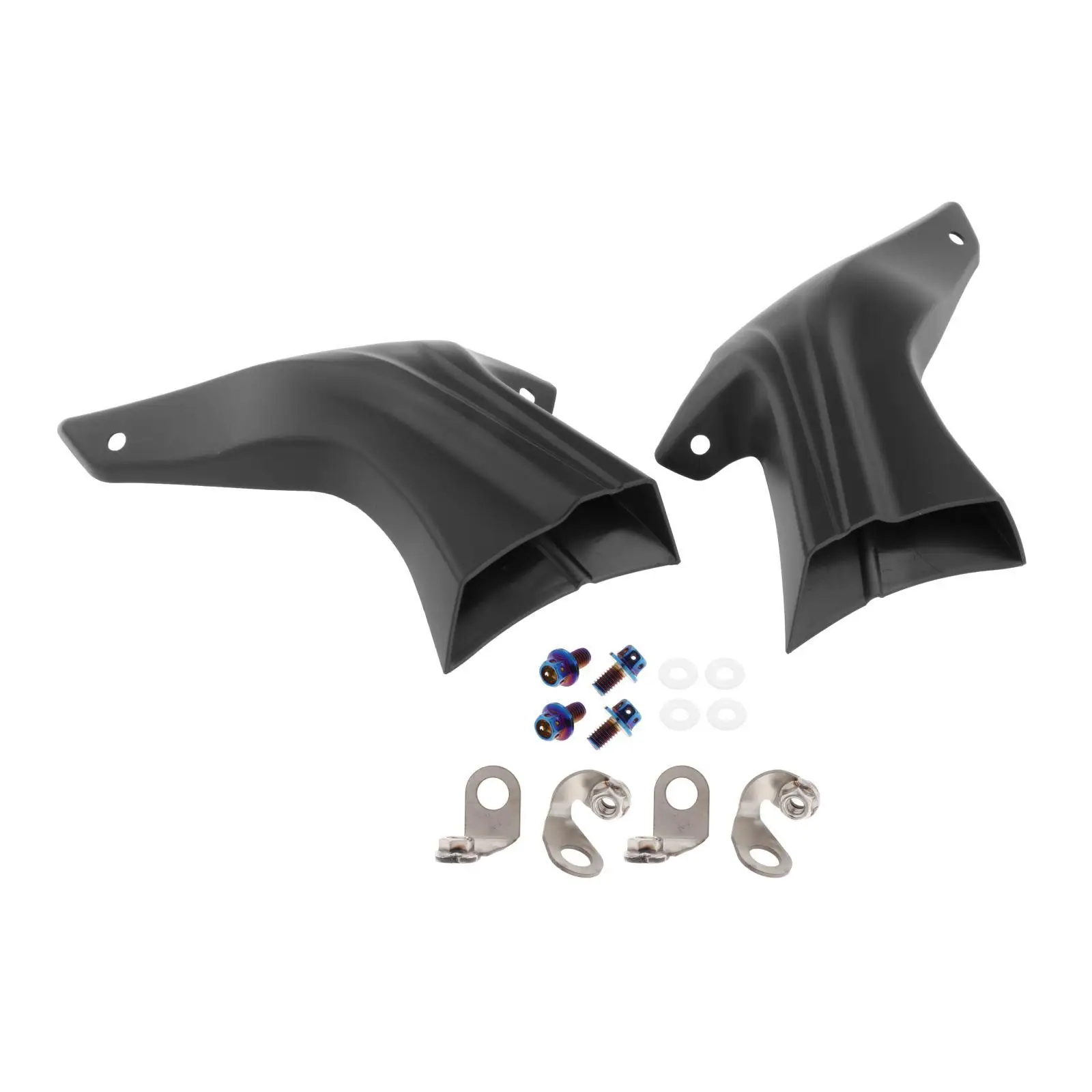 

1 Pair Motorcycle Brake Cooling Duct Mounting Kit, Fit for Motorbike Replacement Acc, Easy to Install