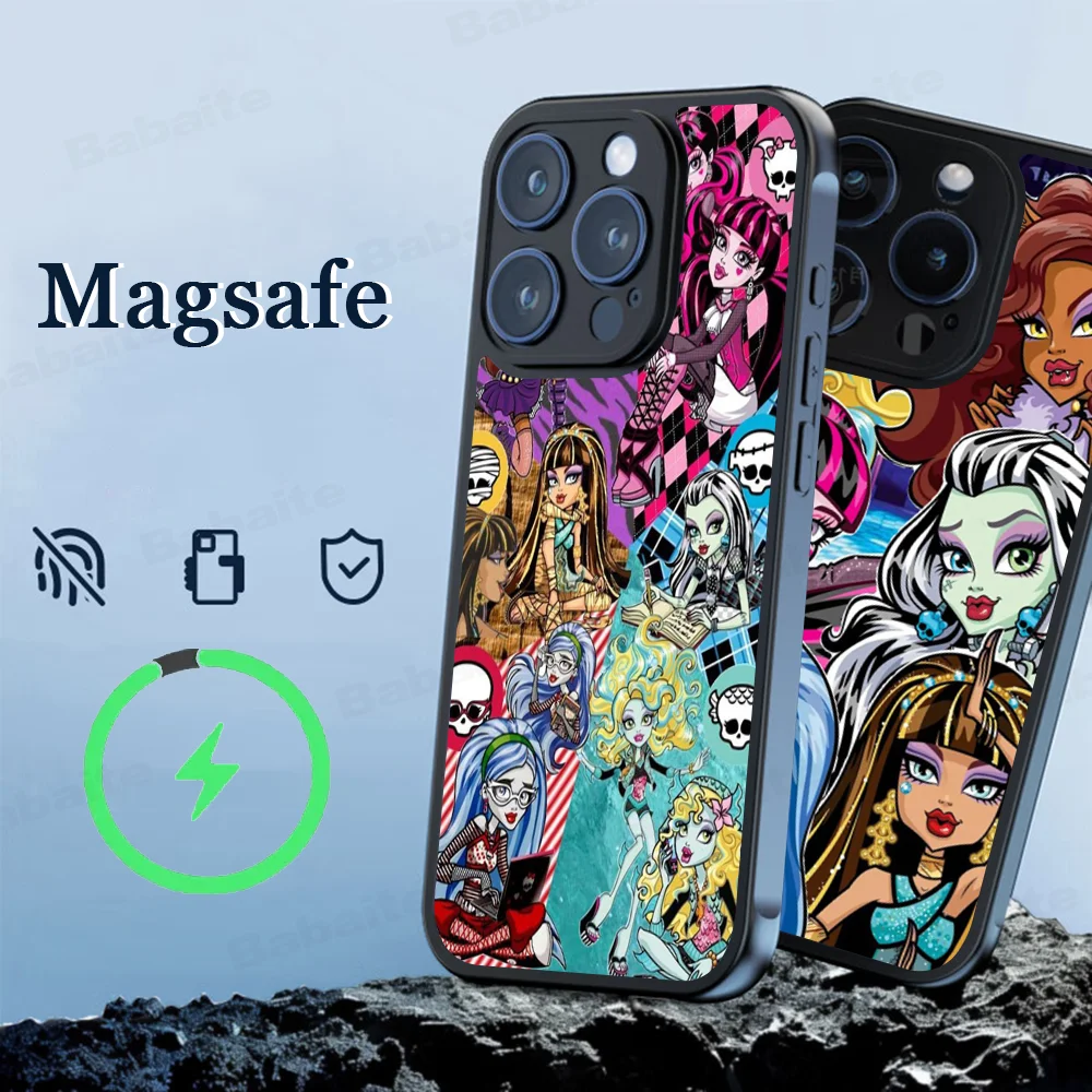 Чехол для телефона M-Monsters H-High с аниме Magesafe магнитный чехол беспроводной зарядкой