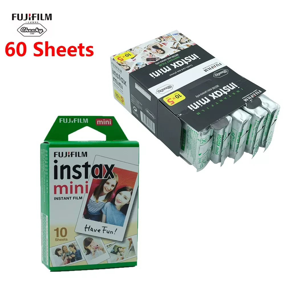 

Fujifilm instax mini Film 10-60 Sheets Fuji 9 8 films white Edge films for instant mini 9 8 7s 25 50s 9 90 specially designed
