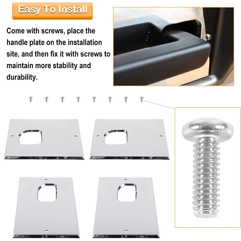 Гладкие хромированные дверные ручки для Hummer H2 накладка с защитой от царапин