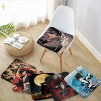 anime dororo simplicity multi color fabric cushion non slip living room sofa decor students stool tatami office chair mat pad
