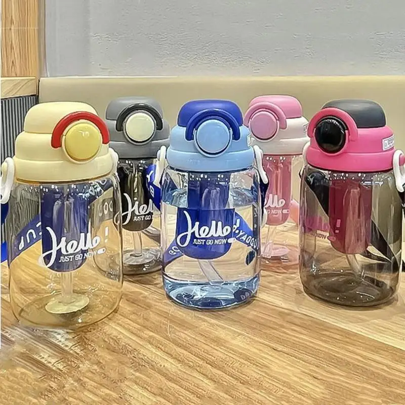 950 мл соломенная бутылка для воды большая емкость пластиковая портативная