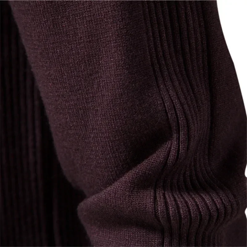 Качественные мягкие мужские вязаные пуловеры однотонные шерстяные свитера с