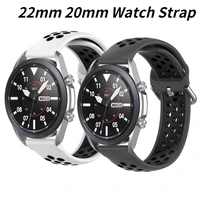 22mm 20mm silicone strap for samsung watch 46mm active 2 42mmhuawei watch gt2 sports replacement strap for amazfit bipstratos