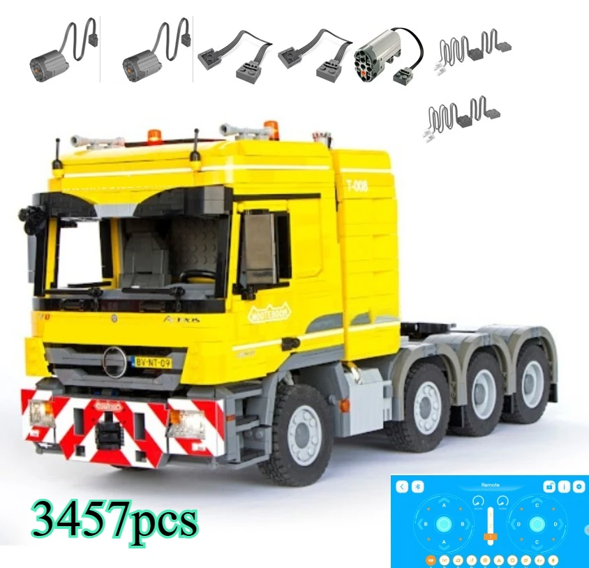 Фото Конструктор OVB-95-07: Мобильный кран Mammoet 4160, НОВАЯ модель, строительные блоки, детская игрушка, подарок на Рождество, день рождения, праздник №3